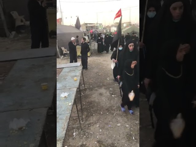 [Arbaeen e Hussaini 2022] Azararan Entering Karbala | یا حسین علیہ السلام | Arabic