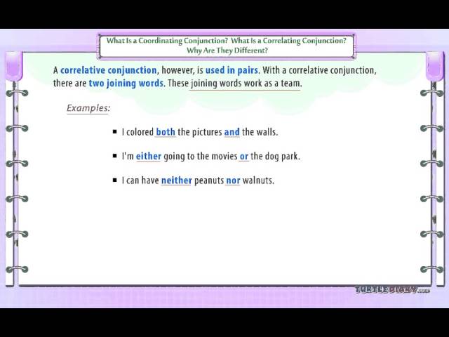 Coordinating Conjunction Vs Correlative Conjunction *What\'s The Difference? | Grammar for Kids | English