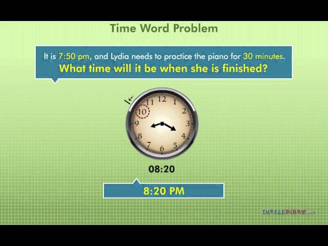 Can You Solve This Time Word Problem? | Math for Kids | English