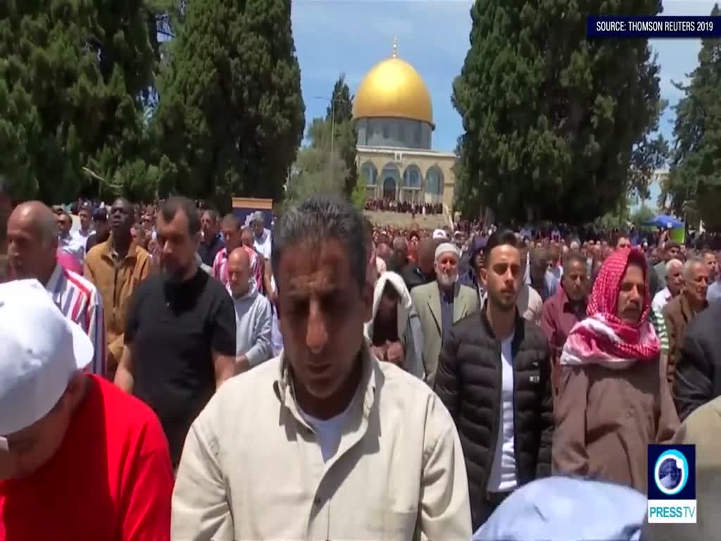 [11 May 2019]  Thousands of Muslims hold Ramadan Friday Prayers in Al Aqsa Mosque compound - English