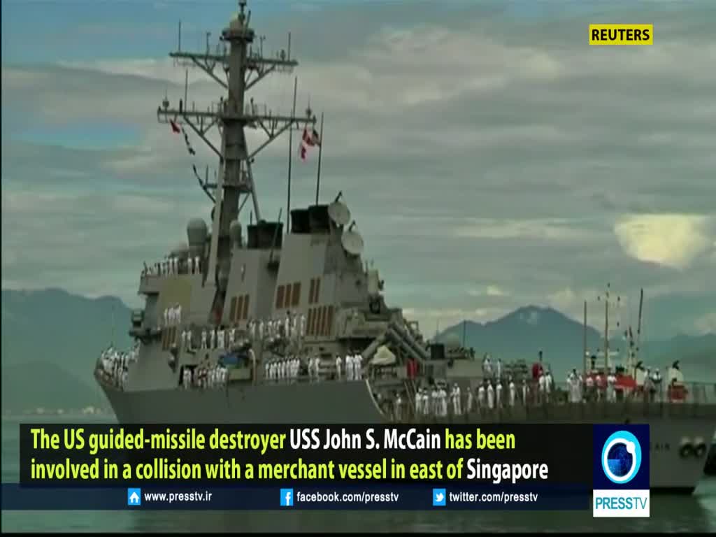 [21 August 2017] US destroyer USS John S. McCain collides with merchant ship - English