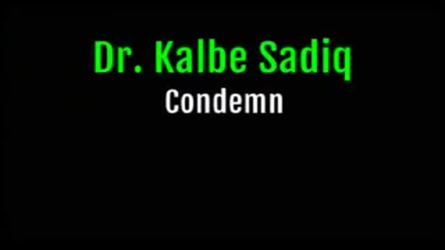 Dr. Kalb E Sadiq Condemn the Killing of Ayatullah Sheikh Baqir Al Nimar - Urdu 