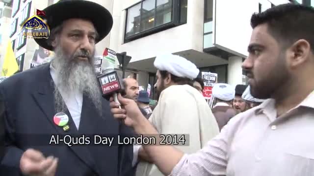[Al-Quds Day In London 2014] Quds Day Comments by Rabbi - Ramadan 1435 - English