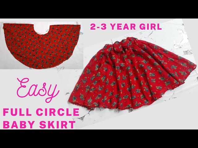 Baby Skirt Cutting and Stitching for 2-3 Year Girl - All Languages