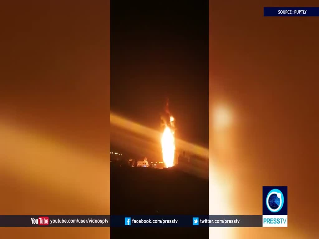 [13 November 2017] Bahrain- Colossal oil pipeline explosion torches Buri\'s skies - English