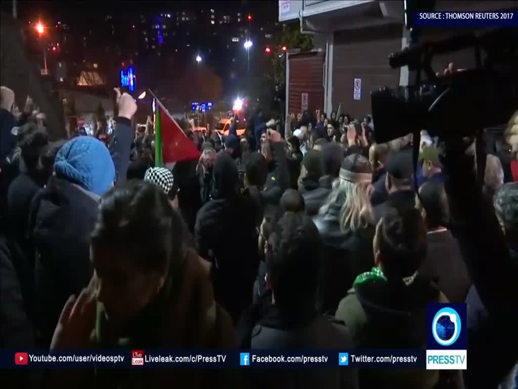[07 December 2017] Hundreds protest outside US consulate in Istanbul - English