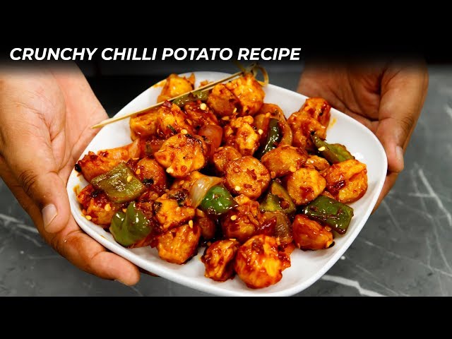 Chilli Potato Recipe - CookingShooking Crunchy Crispy Spicy Chilly Aloo English