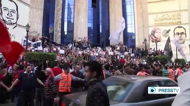 [06 Apr 2014] Egyptian protesters call for release of political prisoners - English