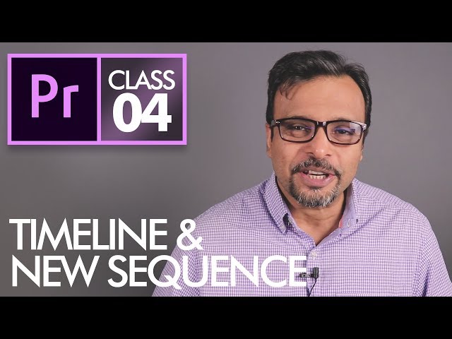 New Sequence and Timeline - Adobe Premiere Pro CC Class 4 - Urdu / Hindi
