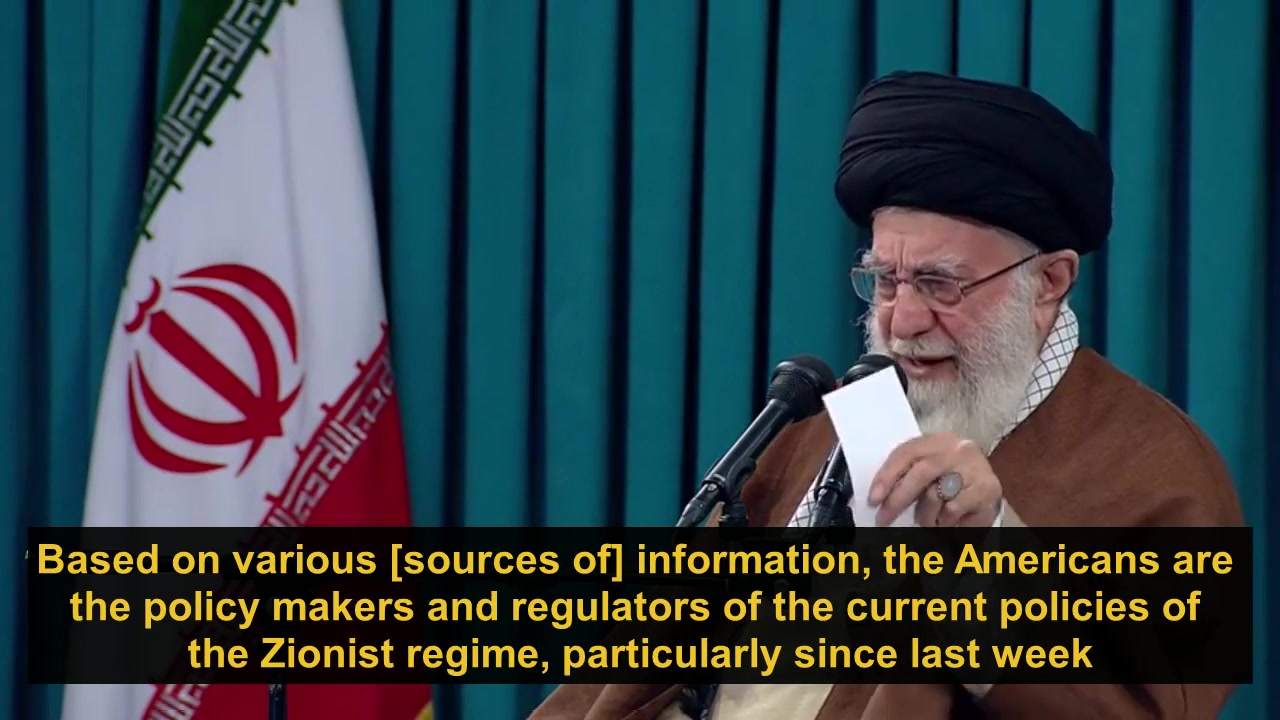The Usurping Govt Of Today'S Zionist Regime Must Be Prosecuted | Ayatollah Khamenei | Oct 17, 2023 - Farsi English