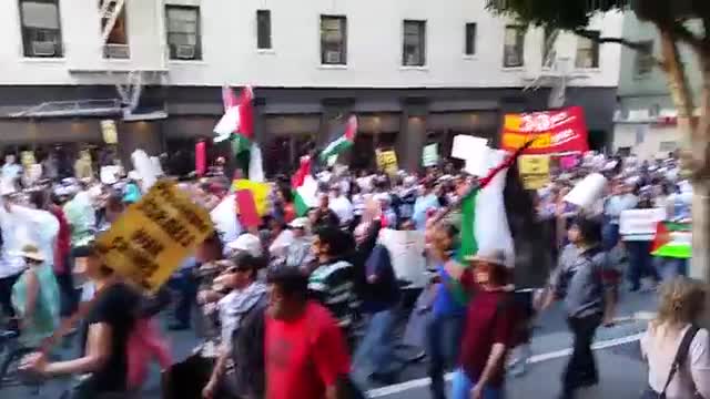 [USA Quds Day 2014] San Francis March in support of Palestind July 26, 2014 - English