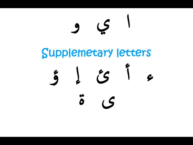 Reading Arabic - Supplementary Letters - Lesson 2 | English