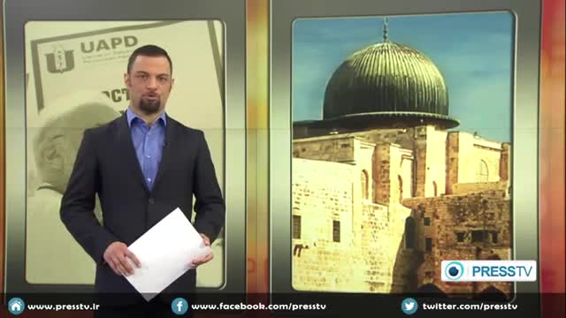 [14 April 2015] Israeli settlers storm al-Aqsa Mosque compound in al-Quds - English