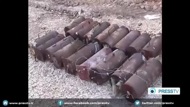 [16 March 2015] Rush footage: Syrian troops defuse explosive devices in Idlib countryside - English
