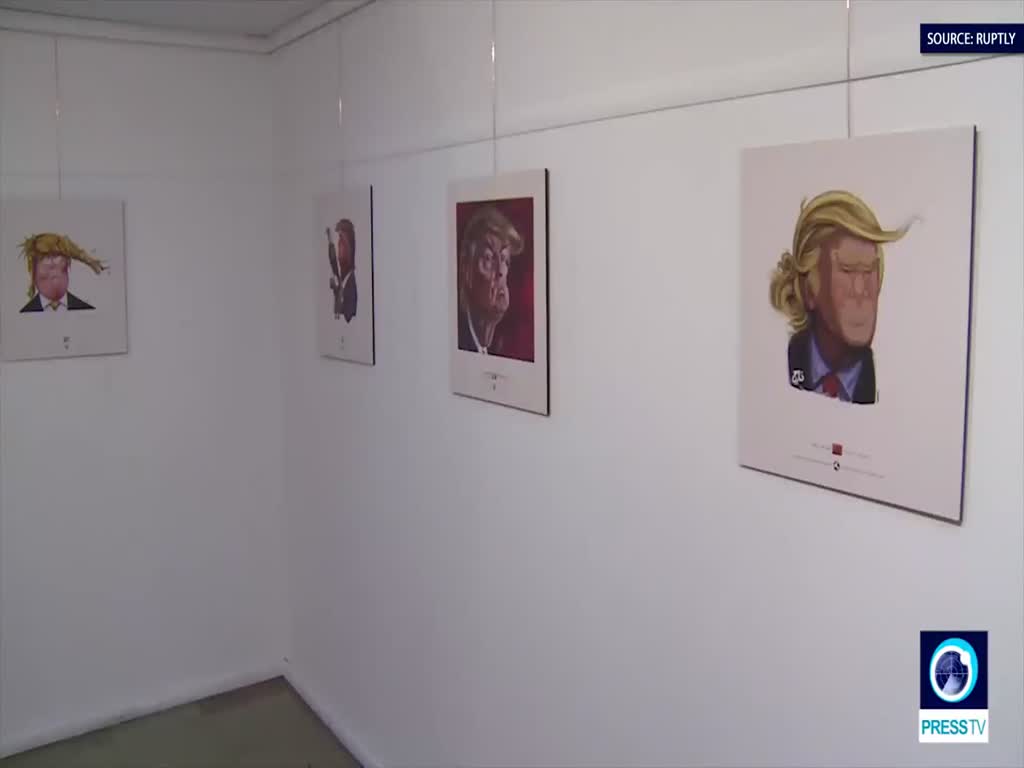 [04 July 2017] Hundreds of artists mock Trump in Tehran cartoon competition - English