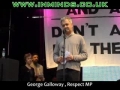 George Galloway speaking at London Protest - 15 Mar 2008