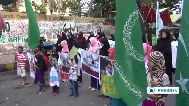 [13 Apr 2014] Karachi protesters angry at govt. for continued killing of Shias - English