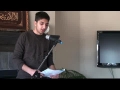 [Youth Majlis] - Speech by Azeez on WATER for WAZOO- English 