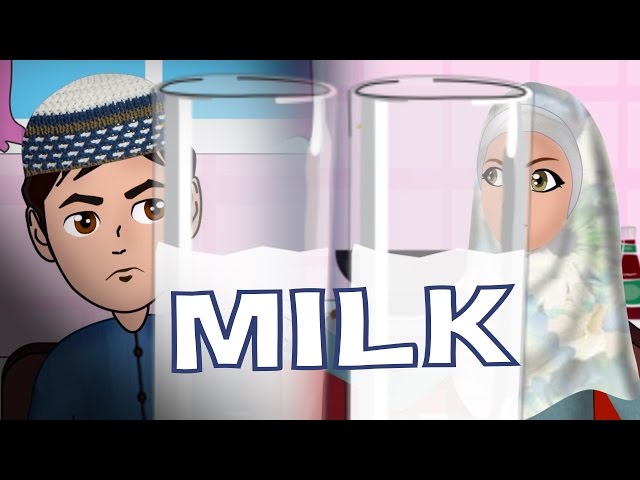 Abdul Bari Muslims Islamic Cartoon for children - Drinking Milk benefits & dua  - Urdu