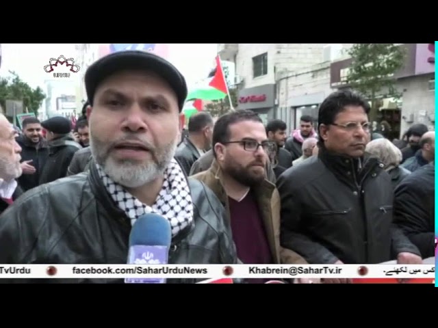 [26Mar2019] اپنے اسیروں کی حمایت میں فلسطینی عوام کا مظاہرہ  - Urdu
