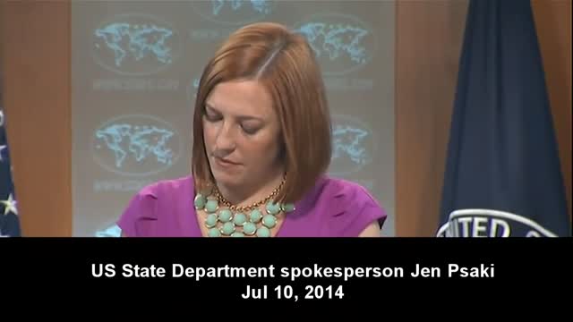 US State Department spokesperson Jen Psaki : Hamas is a Terrorist organization - Jul 10, 2014 - English