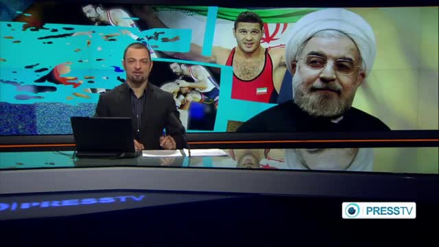 [16 Mar 2014] Pres. Rouhani congratulates Iran team on Freestyle Wrestling World Cup win - English