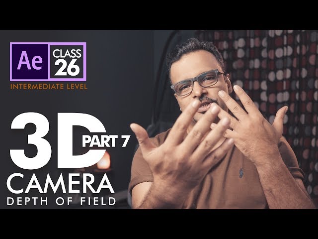Camera Depth of Field in After Effects Class 26  - اردو / हिंदी