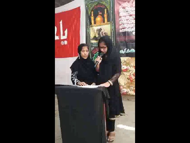 [Hussain Day 1440 Hijra at MPS Badah] Noha- Matam Sarwar Na Rukega By Asia and Rahat Kandhro -urdu