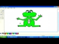 Drawing cartoon animals frog in MSpaint English pt7