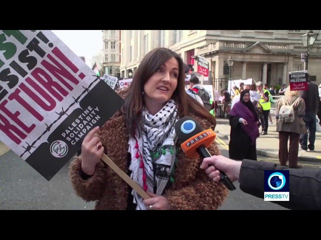 [31 March 2019] London demonstrators march in solidarity with Gaza ‘Great Return March - English