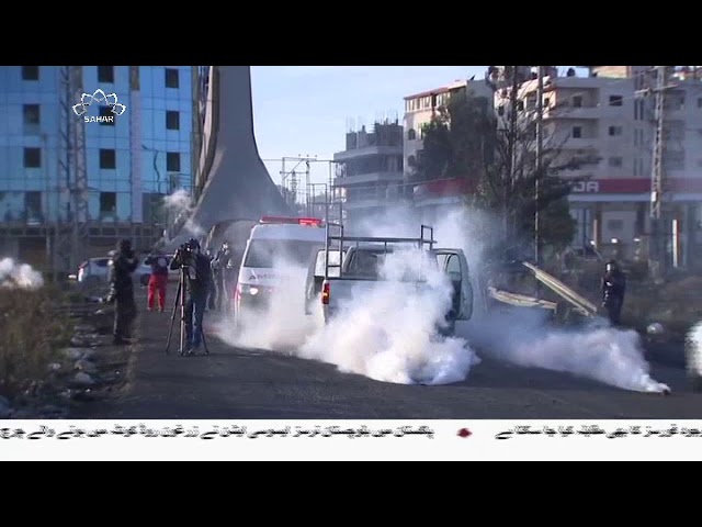 [18Dec2017] فلسطینی علاقوں پر صیہونی فوج کے وحشیانہ حملے - Urdu
