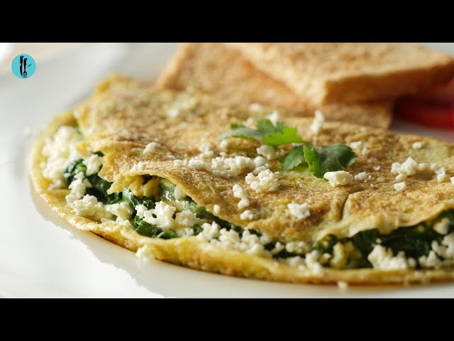 [Quick Recipe] Healthy Spinach Omelette - English Urdu
