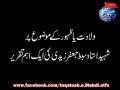ولادت یا ظہور Wiladat Ya Zahoor Kay Mutaliq Shaheed Ustad Sibte Jaffar Ke Aik Aham Speech - Urdu