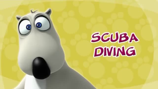 [11] Animated Cartoon Bernard Bear - Scuba Diving - All Languages