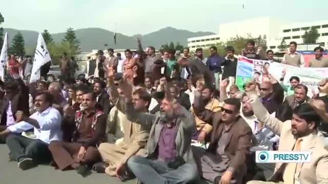 [20 Mar 2014] Pakistani journalists protest against growing violence - English