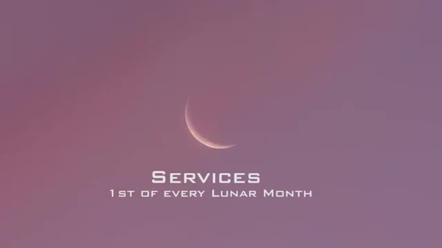 Services - 1st of every Lunar Month - English