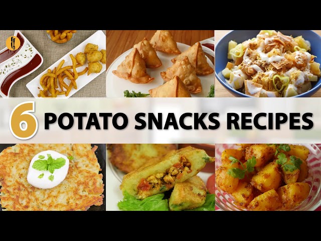 Quick Recipes - 6 must try Potato snacks recipes - English Urdu 