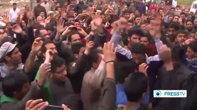 [04 Apr 2014] Kashmiris protest attacks on Syrian holy sites - English