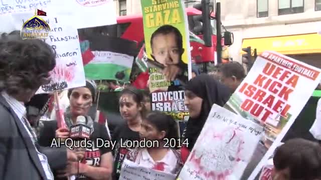 [Al-Quds Day In London 2014] Quds Day Comments by Palestinian - Ramadan 1435 - English