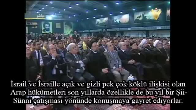 Nasrallah: Yalandan Sünnî Görünen Liderler İsrail\'i Dost Olarak Kabul Ediyorlar.- Arabic Sub Turkish
