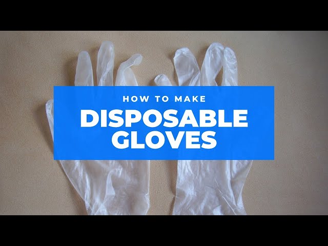 How to make disposable gloves from polythene bag All languages 