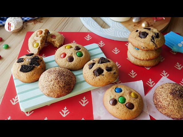 [Quick Recipes] Cookies 4-Ways with one Dough Without Oven - English Urdu