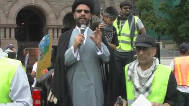 [Canada Quds Day 2014] Toronto Al-Quds Day Rally 2014- Moulana Zaki Baqri of CIG - English