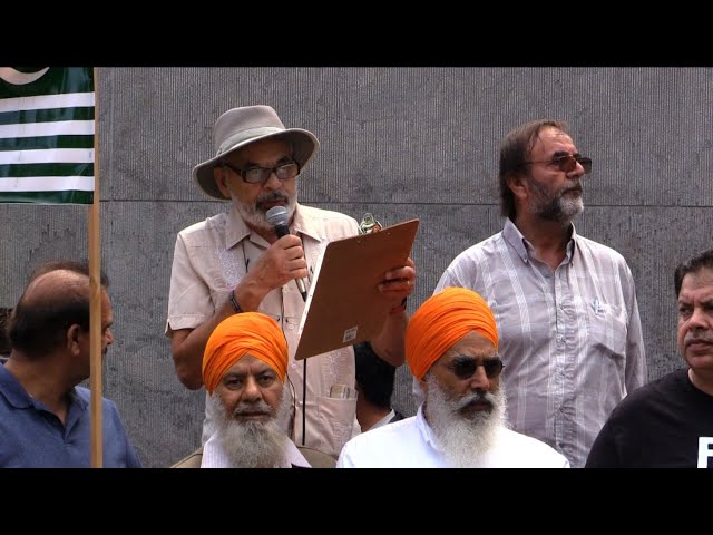 Ken Stone addressing to Kashmir Solidarity Rally Toronto 18Aug2019 - English