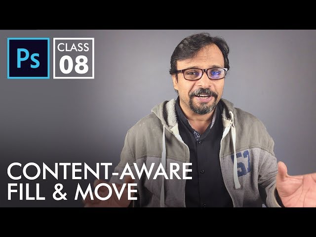 Content Aware Fill & Move Tool - Adobe Photoshop for Beginners - Class 8 - Urdu / Hindi