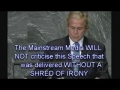 George Bush - Delusional hypocrite at the UN - English
