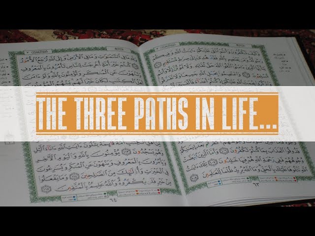 The three paths in life... - English