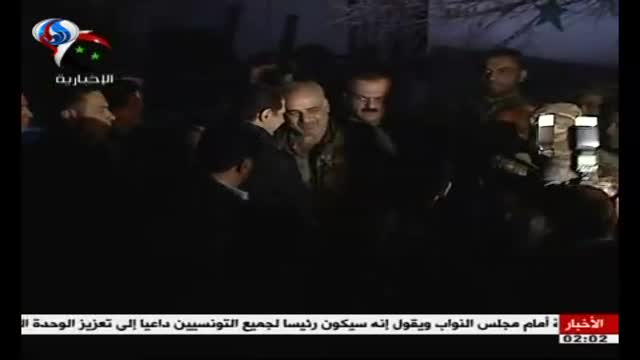 Bashar Al-Asad Visited Syrian Army site fighting with ISIS - Arabic