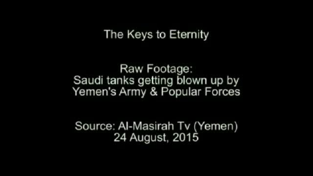 Watch: Yemeni Army/Popular Forces destroy US-made Saudi tanks on Saudi territory - Arabic Sub English