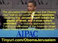 Puppet Obama at AIPAC - English